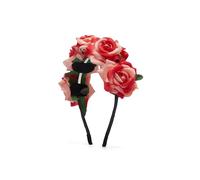 Nothing but Love Diadema para mujer, estilo étnico, con flores, rosa coral