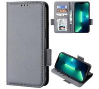 Nothing CMF - Funda de piel para teléfono 1, funda para teléfono Nothing CMF 1, cartera con tapa y función atril, cierre magnético con ranuras para tarjetas y soporte para Nothing CMF Phone 1 gris
