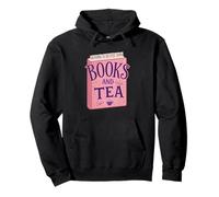 Nothing Is Better Than Books and Tea Cute Cozy Vibe Sudadera con Capucha