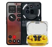 Nothing Pack Phone (3a) Pro Smartphone 12/256GB Negro + Auriculares Bluetooth Ear (a) Amarillos