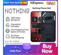 Nothing Phone (2a) Mediatek Dimensity 7200 Pro Versión Global Pantalla AMOLED de 6,7" 45W Carga rápida Cámara de 50MP Smartphone 5G Black