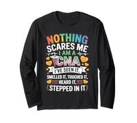 Nothing Scares Me I Am A CNA Nurse Certified Assistant Manga Larga
