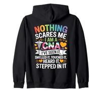 Nothing Scares Me I Am A CNA Nurse Certified Assistant Sudadera con Capucha