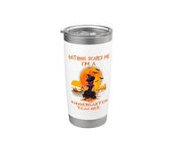 Nothing Scares Me I'm A Kindergarten Teacher Halloween Witch Vaso térmico de acero inoxidable de doble pared