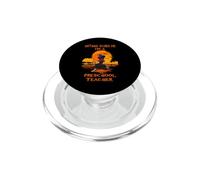 Nothing Scares Me I'm A Preschool Teacher Halloween Witch PopSockets PopGrip para MagSafe