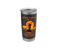 Nothing Scares Me I'm A Preschool Teacher Halloween Witch Vaso térmico de acero inoxidable de doble pared