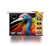 NothingProjector Pantalla ALR Motorizada para Proyector de Tiro Ultracorto, 100 Pulgadas, 95% Rechazo de Luz Ambiental, Roll Down Eléctrica, 4K/8K UHD, Montaje Techo/Pared, Cine en Casa A