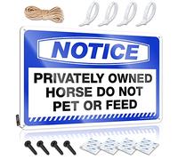 Notice Privately Owned Horse Do Not Pet Or Feed - Peluche para el día de San Valentín - Impresiones decorativas para decoración de pared (30 x 40 cm)