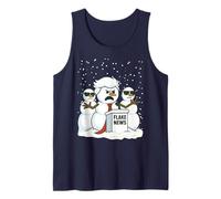 Noticias Divertidas del Presidente de la Fiesta navideña de Snowman Flake Camiseta sin Mangas
