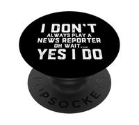 Noticias Reportero Disfraz Noticias Locales Periodista de investigación PopSockets PopGrip Adhesivo