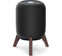 notiela Soporte de Mesa de Madera Negra HomePod 1 y 2: Soporte de Escritorio de Madera Antideslizante con diseño de trípode, Soporte de Altavoz Compatible con HomePod de 1.ª y 2.ª generación.