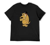 Notifi Meigui T-Shirt Uomo Muttley 3 - Dick Dastardly Serie Wacky Races Penelope Yankee Doodle Black L