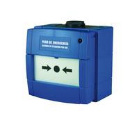 Notifier NOTIFIER-235 W3A-B000SG-K013-66 Pulsador azul de paro de extinción por rotura de cristal. Contacto NA/NC. Diseñado para