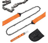 NotiGat Motosierra de bolsillo de 101.6 cm, cadena de sierra plegable rápida para madera y corte de árboles, cuerda de supervivencia para camping, mochilero, senderismo, caza