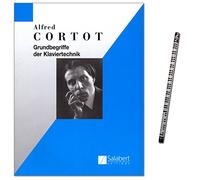 Notions de base Piano technique de Alfred Cortot - PIANO Gymnastique, le pouce Soucoupe-arpeggien les gammes, polyphones Jeu - Livre avec crayons de Piano