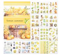 NOTIONSLAND 20 hojas de pegatinas para libros de recortes, 100 + pegatinas de diario para scrapbooking supplies, pegatinas estéticas de PET vintage para scrapbooking