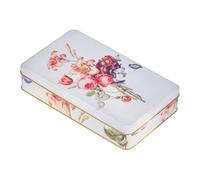 NOTIQUE Caja metálica con tapa, caja de latas de estilo nostálgico, para galletas, colección Herbarium (lenguaje de las flores)
