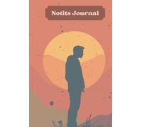 Notits Journal 372 white pages: Boy in background with sunset