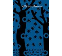 Notits Journal: Black forest on a blue background (Set of lines)