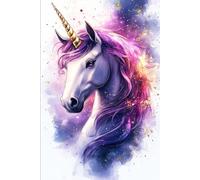 Notizbuch 160 Seiten Kariert - Magisches Einhorn-Design für Kinder und Fantasy-Fans.: Zauberhaftes Tagebuch mit Sternenstaub und Regenbogen für kreative Köpfe.