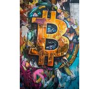 Notizbuch 160 Seiten Liniert - Bitcoin, Blockchain und Street Art.Schreibheft mit Bitcoin-Logo, Krypto-Kunst.: Ein kreatives Journal für ... und Visionäre. Kunst und Technologie.