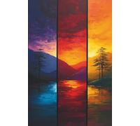 Notizbuch 80 Seiten kariert - Farbenspiel der Natur: Dein kreativer Begleiter für Reise, Urlaub & Inspiration.: Kariertes Notizbuch mit künstlerischem ... Gedanken und inspirierende Momente.