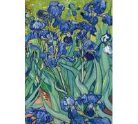 Notizbuch A4 blanko Hardcover - Motiv "Schwertlilien" (Irises) Vincent van Gogh - 100 Seiten - FSC Papier: Notebook Journal Diary A4 weißes Papier unliniert - 100 Seiten - 90g/m² - Geschenkidee