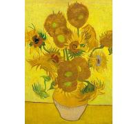 Notizbuch A4 blanko - Softcover Motiv Sonnenblumen Vincent van Gogh - 100 Seiten - FSC Papier: Notebook Journal Diary A4 weißes Papier unliniert - 100 Seiten - 90g/m² - Geschenkidee