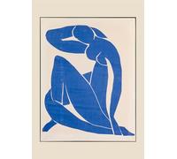 Notizbuch A4 kariert - 100 Seiten Soft Cover Henri Matisse - FSC Papier: Notebook A4 Karo 90g/m² - Motiv Scherenschnitt Nu Bleu II