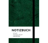 Notizbuch a4 liniert gr n 100 seiten sof: Notebook a4 90g m