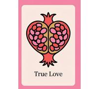 Notizbuch A5 punktiert - Pinkes Bullet Journal mit herzförmiger Grapefruit & „True Love“-Design - Kreatives Tagebuch & Skizzenbuch