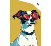 Notizbuch A5+ / Tagebuch / Heft / für Arbeit, Schule, Reisen etc. / hochwertiges Softcover / kariert / mit Seitenzahlen / 84 Seiten / mit 4 ... mit der coolsten Hunde Illustration am Cover