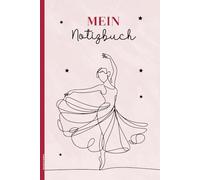 Notizbuch Ballett: Ballettmotiv auf Buch A5 für Notizen schönes Ballett Geschenk für Ballerina und Ballet Liebhaber Notizheft Dot Grid zum Geburtstag für Balletttänzerin Mädchen und Frauen