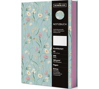 Notizbuch Bloom: Notizbuch A5, Bullet Journal mit Goldveredelung, punktkariert, Farbschnittkante, 2 Lesebändchen, vegan, To-do¿s, 200 Seiten - SchreibLiebe