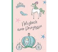 Notizbuch einer Prinzessin: A5 Buch für Notizen und Skizzen blanko Seite Notizheft im rosa Prinzessinnen Design schönes Geschenk zum Geburtstag für Mädchen und kleine Königin