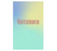 Notizbuch - Farbverlauf Blau Gelb Grün: Liniertes Notizheft mit 200 Seiten im modernen Design | 6x9 Zoll