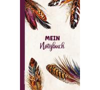 Notizbuch Fasanen Feder Motiv: Geschenk mit Federn liniertes Journal A5 Geschenkidee zum Geburtstag gebundenes Buch für Notizen Gedanken und Erinnerungen als Tagebuch Schreibbuch mit Fasanenfeder
