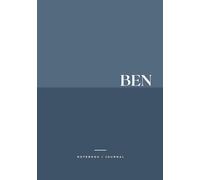 Notizbuch für Ben - Notebook for Ben - Cahier de notes pour Ben: A5 │ Softcover │ broché │ liniert │ lined │ ligné │ 80 Seiten │ 80 pages
