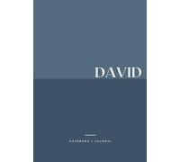 Notizbuch für David - Notebook for David - Cahier de notes pour David: A5 │ Softcover │ broché │ liniert │ lined │ ligné │ 80 Seiten │ 80 pages