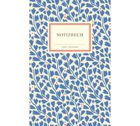 Notizbuch Insel-Bücherei 'Blauer Blätterzauber': Hardcover, B6, Blanko, 96 Seiten | Das perfekte Geschenkbuch zum Schreiben, Notieren, Skizzieren und Zeichnen