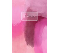 Notizbuch, liniert, 6" x 9", Softcover, 120 Seiten, rosa/pink, für Schule, Studium, Beruf, Alltag