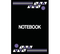 Notizbuch Liniert, Die Seiten sind in Weiß (A4) Abstrakte Kunst mit Striche und Dreiecke in Lila und Weiß, Modernes Design:: Format: 6,69 x 9,61 Zoll: ... (100 Blätter) ideal als Geschenkidee