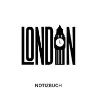 Notizbuch London City, Buch: Geschenk Idee für London Liebhaber, England Fans, GB, blanko, DIN A5: Tagebuch, Journal, Taschenbuch, Kalender, ... Stadt Motiv, Glücksbringer, Deko, Bild,Town