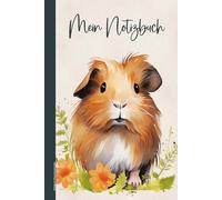 Notizbuch Meerschweinchen: Geschenk für Meerschweinchen Liebhaber ein liniertes Buch für viele Notizen Geschenkidee mit Meerschweinchenmotiv für Frauen mit süßem Meerschwein Notizheft A5 Guinea Pig