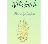 Notizbuch : Meine Gedanken: Premium Hardcover A5/A4 Tagebuch | Liniertes Journal mit elegantem Cover für Frauen & Mädchen | 80 linierte Seiten für ... Notebook | Aesthetic Pastel Blue Journal