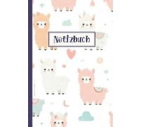 Notizbuch mit Alpaka: A5 Notizheft mit Alpakamotiv liniertes Buch für Notizen Alpakas auf Schreibheft niedliches Alpaca Geschenk für Mädchen zum Kinder Geburtstag Einschulung und Schulanfang