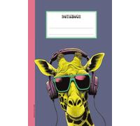 Notizbuch mit Giraffe: Notizheft liniert Giraffenmotiv auf Buch für Notizen lustiges Geschenk mit Giraffe A5 Tagebuch Schreibbuch für Schule und Beruf coole Geschenkidee zum Geburtstag und Jubiläum