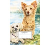 Notizbuch mit Hund - Stilvolles Hunde-Motiv | A5 kariert 4mm:: Schreibheft | Journal für Schule, Studium, Beruf & Alltag