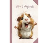 Notizbuch mit Meerschweinchen: Geschenk für Meerschweinchen Liebhaber Notiz Buch A5 Dot Grid Geschenkidee mit Meerschweinchenmotiv für Frauen Mädchen mit süßem Meerschwein Notizheft A5 Guinea Pig