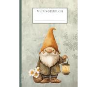 Notizbuch mit Zwerg: A5 Buch für Notizen schönes Geschenk für Fans von Zwergen den kleine Wesen aus Märchen Fabeln und Sagen praktisches Notizheft Dot Grid als Schulheft Schreibheft und Tagebuch